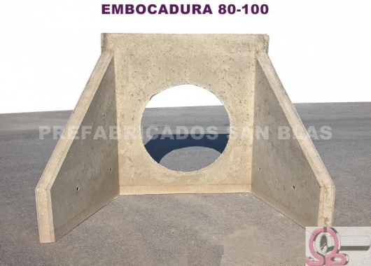 Embocadura para tubo 80-100.